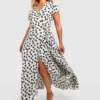 Women's Floral Wrap Maxi Dress