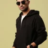 Ribbed Fleece Hoodie